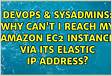 Why cant I reach my Amazon EC2 instance via its Elastic IP